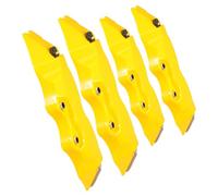 MUELODSIC 2 Sets Yellow Style Brake Caliper Covers Front Rear for Cars Protective Hub Covers Compatible with Various Brands and Racing Applications