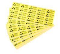 MUELODSIC 200 Pcs Electrostatic Warning Stickers High Adhesion Static Caution Labels for Electronic Devices Paper Material Static Protection for Shipping and Industrial Use