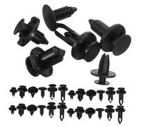 MUELODSIC 200pcs Car Bumper Retainer Clips Auto Fasteners Kit Secure Mudguard Side Skirt Attachment Compatible with Various Car Models Includes Multiple for Reliable Body Panel Fixing