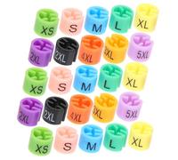 MUELODSIC 200pcs Color-Coded Plastic Tags for Hangers Number Markers Identification for Clothing Organization in Family Closets and Retail Stores - Each
