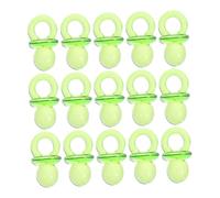 MUELODSIC 200pcs Green Acrylic Mini Pacifier Decorations for Shower DIY Cute Pacifiers for Boy Girl Party Souvenirs Stylish Shower Soothers Centerpiece Accessories