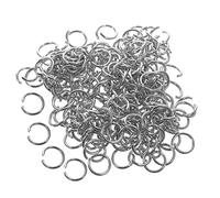 MUELODSIC 200pcs Stainless Steel Open Jump Rings Connecting Rings for Jewelry Making Bracelet Necklace Keychain DIY Crafts Accessories