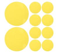 MUELODSIC 20Pcs 50Mm Round Adhesive Light Filters, Warm Yellow Downlight Tint Stickers, Self-Adhesive Lighting Diffuser Film for LED Spotlights and Ceiling Lamps