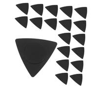 MUELODSIC 20pcs Anti- Black Guitar Picks Triangle Shape Abs Material Three Thicknesses Essential Accessories for Acoustic and Electric Guitars