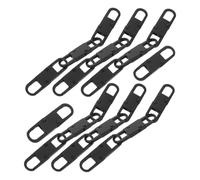 MUELODSIC 20pcs Anti-Theft Chain Buckle Keychain Mini s Snap Locks Anti-Theft Zipper Snap Hooks Spring Gate Zipper Locks Double Sided Spring Gate Suitcase Hooks Black Alloy
