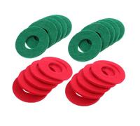 MUELODSIC 20pcs Battery Terminal Protector Washers Leak Prevention Plastic Shields for Automotive and Motorcycle Extended Lifespan Accessories Red Green