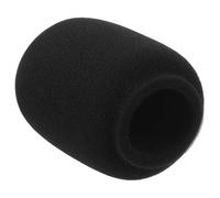 MUELODSIC 20Pcs Black Thickened Microphone Sponge Covers Enlarged Windshield Pop Filter for Professional Mic Protection Compatible with Various Microphone Types and Anti-distortion