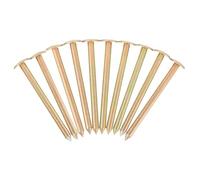 MUELODSIC 20pcs Galvanized Survey Marker Stakes - 7cm Low Profile Property Line Markers, Landscaping Ground Pegs for Outdoor Boundary Marking and Garden Survey Projects