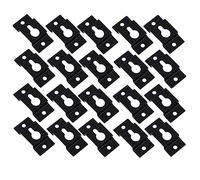 MUELODSIC 20pcs Heavy Duty Iron Keyhole Speaker Hangers Solid Rust Wall Mount Brackets for Speaker Mounting Picture Frames Artworks Posters Clocks Mirrors with Flush Installation