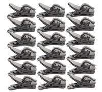 MUELODSIC 20pcs Lapel Microphone Clips Plastic Lavalier Mic Holder Wire Clips Easy to Install and Remove Abs Material for Conferences and Podium Speeches