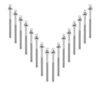 MUELODSIC 20Pcs M5 X 60Mm Stainless Steel Drum Set Screws Drum Hardware Tightening Rods Rack Accessories Replacement Parts for Percussion Instruments