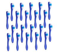 MUELODSIC 20pcs Mini Short Handle Toothbrushes for Prisons Small Compact Oral Cleaning Brushes Prevent Self-harming Safe Use Correctional Facility Essential