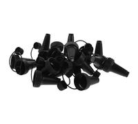 MUELODSIC 20pcs Plastic Reusable Bottle Spout Caps for Game Beads, Safe, Black Colour, Portable Bead Bottle Caps Suitable for Outdoor Shooting and Accessories