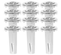 MUELODSIC 20Pcs Steel Caster Socket Inserts for Stem Casters Furniture Wheel Sleeve Mounting for Chair Legs and Wood Castor Stem Inserts