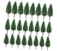 MUELODSIC 24 Pcs Realistic Miniature Model Trees for Railway Scenery DIY Landscape Craft Lifelike Fake Tree Decor for Sand Table Architectural Models Garden Kits