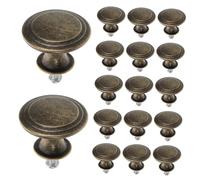 MUELODSIC 24pcs Chinese Style Cabinet Knobs Zinc Alloy Drawer Pulls Vintage Cupboard Handles for Home Kitchen Wardrobe Dresser Furniture Hardware with Single Design Easy Installation