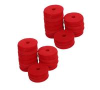 MUELODSIC 24pcs Double Layer Cymbal Felts Thick Felt Pads for Drum Stand Replacement Vibration Dampening Cushion Accessories for Jazz Drum Kit Protection