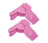 MUELODSIC 24pcs Mini Foam Fingers Cheerleading Accessories Soft EVA Material Comfortable Sports Party Favors Football Event Team Spirit DIY Blank Foam Hands