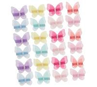 MUELODSIC 24pcs Pet Butterfly Hair Clips with Faux Pearls Dog Cat Hair Pins in Mixed Colors Elegant Puppy Accessories for Parties and Daily Grooming