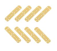 MUELODSIC 24pcs Small Metal Jewelry Box Hinges Rounded Corner Continuous Piano Hinges Mini for Wooden Boxes DIY Crafts with Easy Installation