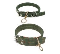 MUELODSIC 2Pcs Adjustable Canvas Sheep Safety Collars Thickened Widened Material for Livestock Cow Ox Horse Animal Husbandry Supplies