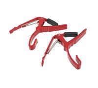 MUELODSIC 2pcs Aluminium Alloy Acoustic Guitar Capo with Spring Elasticity and Resistance for Ukulele and Electric Guitar Tune Adapter Ensuring Even String Pressure and Comfortable Grip