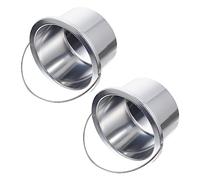 MUELODSIC 2pcs Aluminum Wax Melting Pots Replacement Inner Bowl for Wax Warmer Machine Easy to Clean and Reliable Heater Accessory for Hair Removal Care