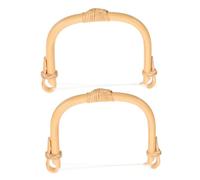 MUELODSIC 2pcs Bamboo Replacement Teapot Handle Grip for Ceramic and Pottery Kettles Wicker Woven Teapot Handle Compatible 11-13cm Pot Distance Tea Kettle Accessories