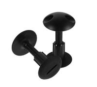 MUELODSIC 2Pcs Black Plastic Surfboard Leash Plug Round Rope Holder Anchor Point Bodyboard Leash Attachment Accessory for Surfing Water Sports