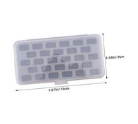 MUELODSIC 2pcs Bobbin Storage Box with Sponge Transparent Plastic Sewing Machine Bobbin Case Organizer Compact Holder for Thread Spools Portable and Secure Sewing Supplies Storage