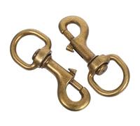 MUELODSIC 2pcs Bronze Pet Collar Hooks with Swivel Joint, Traction Rope Buckles Harness Accessories for Dogs and Cats, Sturdy Pet Supplies for Walking and Training