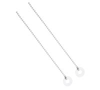 MUELODSIC 2pcs Cymbal Sizzle Extension Chains for Drum Set Rides and Crashes, Silver Metal Retrofit Cymbal Sizzle Strainers for Jazz and Rock Drummers