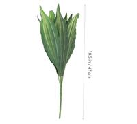 MUELODSIC 2pcs Decorative Artificial Snake Plants with Realistic Film Leaves Faux Sansevieria Potted Greenery for Bedroom Living Office Easy to Clean and Maintain