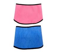 MUELODSIC 2Pcs Dog Cooling Scarf with Cold-feeling Technology Breathable Summer Bandanas for Pets Heat-resistant Cooling Collar for Outdoor Walking Safe and Ice Towels