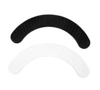 MUELODSIC 2Pcs Drum Mute Cushions Self-adhesive Silicone Drum Dampeners for Volume Reduction Non-residue Transparent and Black Strips Lightweight Silent Pads for Practice