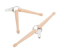 MUELODSIC 2pcs Drumstick Keychain Mini Wood Drum Key Accessory for Musicians Rhythm Practice Accessories Percussion Key Ring Chain for Drummers