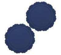 MUELODSIC 2pcs Embossed Silicone Kitchen Table Mats Heat Resistant Non-slip Dining Placemats for Scratch and Stain Protection Lightweight Tableware Mats for Indoor Outdoor Use