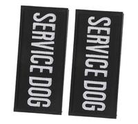 MUELODSIC 2pcs Embroidered Service Dog Harness with Soft Polyester Multi-functional for Training Walking and Travel Suitable for Various Pet Stylish and Easy to Use