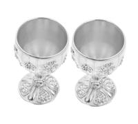 MUELODSIC 2pcs European Style Retro Wine Goblets Sturdy Whiskey Chalice Cups for Home Party Decoration and Gift