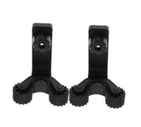 MUELODSIC 2pcs Fishing Boat Accessories Fishing Kayak Adjustable Rod Holder Rod Clamp Kayak Paddle Holder Track Mount Universal Boat Mount Plastic Black