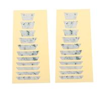 MUELODSIC 2pcs Guitar Fretboard Stickers Color Coded Bass Acoustic Electric Neck Decals for Beginners Quick Note Identification Skill Enhancement Practice Tool