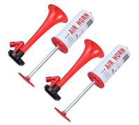 MUELODSIC 2Pcs Hand Push Air Horn Noise Maker Props for Sports Events Bright Portable Fan Trumpet for Football Matches Soccer Festivals and Parties