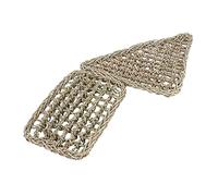 MUELODSIC 2pcs Hand Woven Natural Reptile Hammock for Lizards and Bearded Dragons Durable Light Brown Seaweed Cushion Bed Encourages Activity and Provides Safe Resting Place