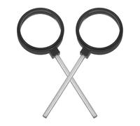 MUELODSIC 2Pcs Handheld Double Concave and Convex Optical Lenses 5Cm Science Experiment Teaching Aids for Physics Lab Classroom Demonstrations