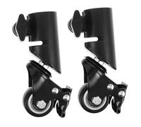MUELODSIC 2pcs Heavy Duty Speaker Tripod Swivel Stem Casters Tube Mobility Wheels Quiet Rolling Silent Bearings for Audio Stand Stability and Smooth Movement