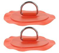 MUELODSIC 2pcs Inflatable Paddle Board Accessories with Stainless Steel D-ring Buckle and Orange Pvc Paddle Clamp for Secure Fixing in Water Sports and Canoe Activities