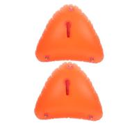 MUELODSIC 2pcs Kayak Float Equipment Safety Inflatable Bag Inatable Kayak Bag for Paddle Boarding Emergency Gear Orange PVC