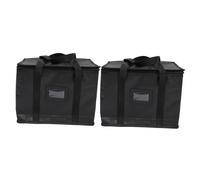 MUELODSIC 2pcs Large Capacity Insulated Food Carrying Bags Reusable Braided Coating Thermal Pouch with Aluminum Foil for Portable Heat Preservation and Cold Storage Shopping Cooler Bags