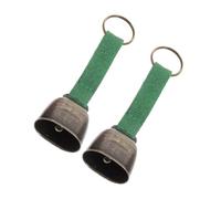 MUELODSIC 2Pcs Lightweight Bear Bells with Webbing for Hiking Camping Climbing Loud Emergency Warning Bells to Prevent Bear Encounters and Track Pets Outdoors