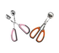MUELODSIC 2pcs Meatball Maker with Anti-Slip Handles Stainless Steel Non-Stick Meatball Forming Tool for Kitchen Cooking Easy to Clean Meat Baller Clips